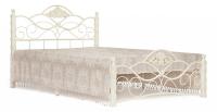 Кровать CANZONA дерево гевея/металл, 180*200 см (King bed), Белый (butter white). Фото №1