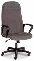 Кресло ADVANCE флок/кож/зам , серый/металлик, 29/C 36. Фото №1
