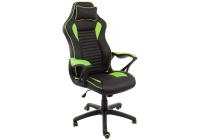 Компьютерное кресло Leon черное / зеленое. Фото №1
