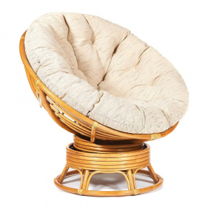 Кресло-качалка плетёное Papasan 23/01B + Подушка Honey. Фото №2