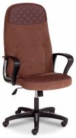 Кресло ADVANCE флок/кож/зам , коричневый, 6/36-36. Фото №1