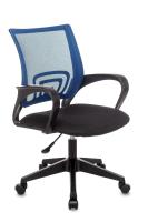 Кресло офисное TopChairs ST-Basic сетка/ткань синий. Фото №1