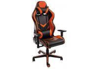 Компьютерное кресло Racer черное / оранжевое. Фото №1
