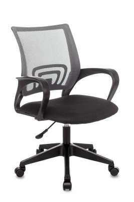 Кресло офисное TopChairs ST-Basic сетка/ткань темно-серый. Фото №3