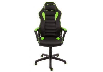 Компьютерное кресло Leon черное / зеленое. Фото №4