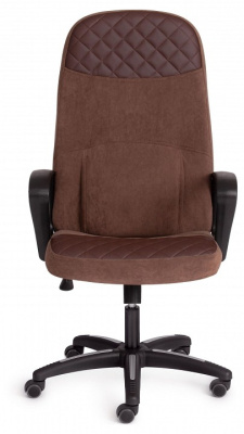 Кресло ADVANCE флок/кож/зам , коричневый, 6/36-36. Фото №2