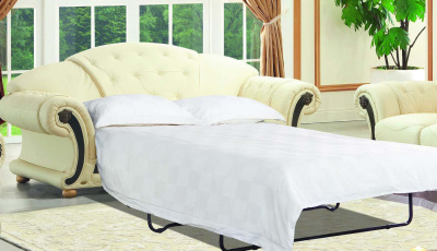 Диван-кровать Versace 3-х местный белый. Фото №4