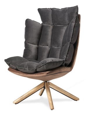 Кресло HUSK DC-1565C коричневое. Фото №2