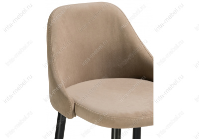 Барный стул Джама бежевый / черный матовый. Фото №5