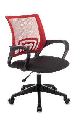 Кресло офисное TopChairs ST-Basic сетка/ткань красный. Фото №2