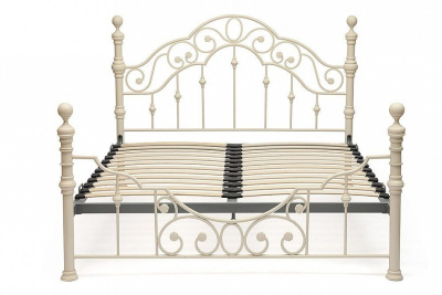 Кровать металлическая VICTORIA Размеры: 140х200 см  Цвет: античный белый (antique white). Фото №2