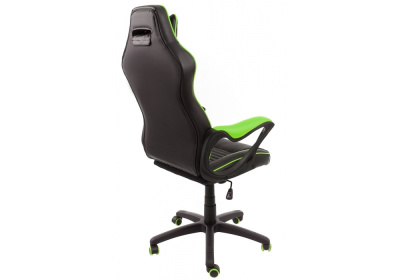 Компьютерное кресло Leon черное / зеленое. Фото №5