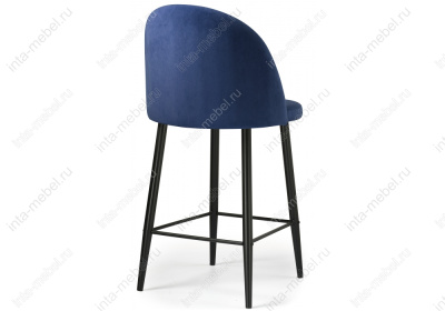 Барный стул Амизуре темно-синий / черный матовый. Фото №4