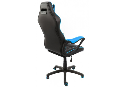 Компьютерное кресло Leon черное / голубое. Фото №5