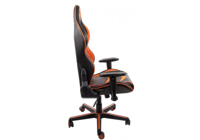 Компьютерное кресло Racer черное / оранжевое. Фото №4