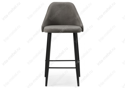 Барный стул Джама темно-серый / черный матовый. Фото №2