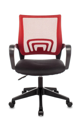 Кресло офисное TopChairs ST-Basic сетка/ткань красный. Фото №5