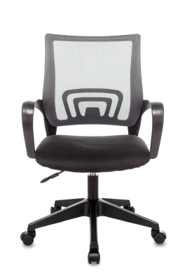 Кресло офисное TopChairs ST-Basic сетка/ткань темно-серый. Фото №5