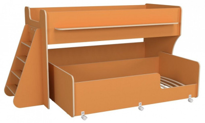 Кровать двухъярусная Р444 Капризун 7, оранжевый. Фото №5