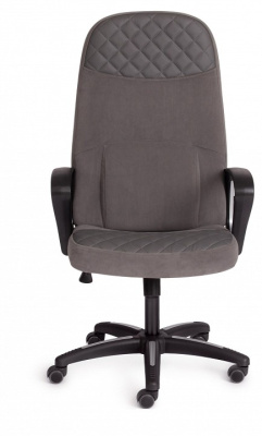 Кресло ADVANCE флок/кож/зам , серый/металлик, 29/C 36. Фото №2