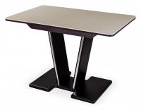 Стол обеденный  , венге, камень песочного цвета