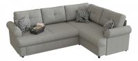 Диван угловой Мирта (Милфорд) 2 угловой дельфин (рогожка, Серый) 245/93/180 правый. Фото №1