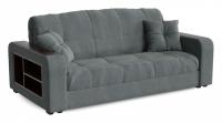 Диван прямой Сансет Грей аккордеон (велюр, Серый) 153/95/110. Фото №1