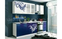 Кухня МДФ с фотопечатью индиго, 2000. Фото №1