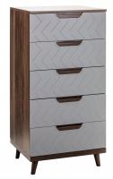 Комод с 5 ящиками Сканди Грей фото Комод с 5 ящиками Сканди Грей. Фото №1