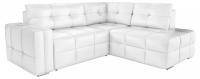 Диван угловой Леос Eco-leather White еврокнижка Белый экокожа. Фото №1