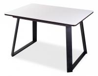 Столы со стеклом , венге/выбеленное закаленное стекло. Фото №1