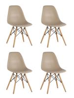 Стул DSW бежево-серый x4 фото Стул DSW бежево-серый x4. Фото №1