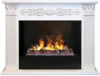 Электрокамин RealFlame Milton 26 WT 3D Cassette 630 + Black вставка. Фото №1