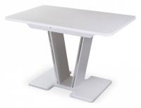 Стол обеденный  , белый, белый камень