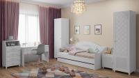 Комплект мебели для детской  Соня Премиум белый структурный/белое дерево