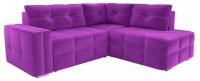 Диван угловой Леос micro-velvet Purple еврокнижка Фиолетовый микровельвет. Фото №1