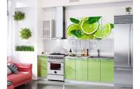 Кухня МДФ 2000 с фотопечатью лайм. Фото №1