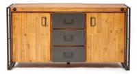 Комод Secret De Maison CITY ( mod. CTY D01ABOIS2-150 ) дерево акация, 150*45*80, коричневый дым (smoke brown B034)