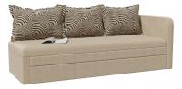 Кушетка Верди Бежевая рогожка Софа (рогожка, Бежевый) 197/75/67 Подлокотник справа.. Фото №1