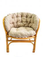 Подушка на кресло "Багама" полная бежевая шенилл. Фото №1