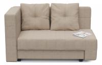 Диван прямой Корфу NEXT Бежевая рогожка Еврокнижка (рогожка, Бежевый) 147/84/75 Подлокотник слева.. Фото №1