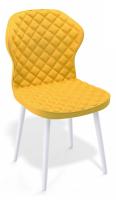Стул Kenner 239 желтый/белый фото Стул Kenner 239 желтый/белый