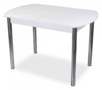 Стол со стеклом -  ,белый