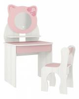 Набор детский Котенок, (600х370х1120) белый рамух/розовый. Фото №1