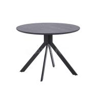 Стол обеденный MARTA (D100x75,5) черный. Фото №1