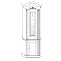 Шкаф угловой Мальта 2736. Фото №1