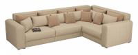 Диван угловой Мэдисон Long 8 рогожка (рогожка, Бежевый) 335/90/230 правый. Фото №1