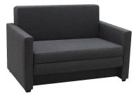 Диван прямой Этро Дарк грэй аккордеон-евро Серый рогожка