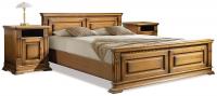 Кровать двойная Верди Люкс с высоким изножьем. Фото №1