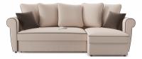 Диван угловой Гамбург 3 дельфин (бежевый велюр) правый. Фото №1